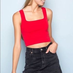red crop top
